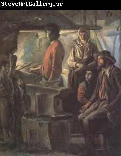 Louis Le Nain A Farrier in His Forge (mk05)